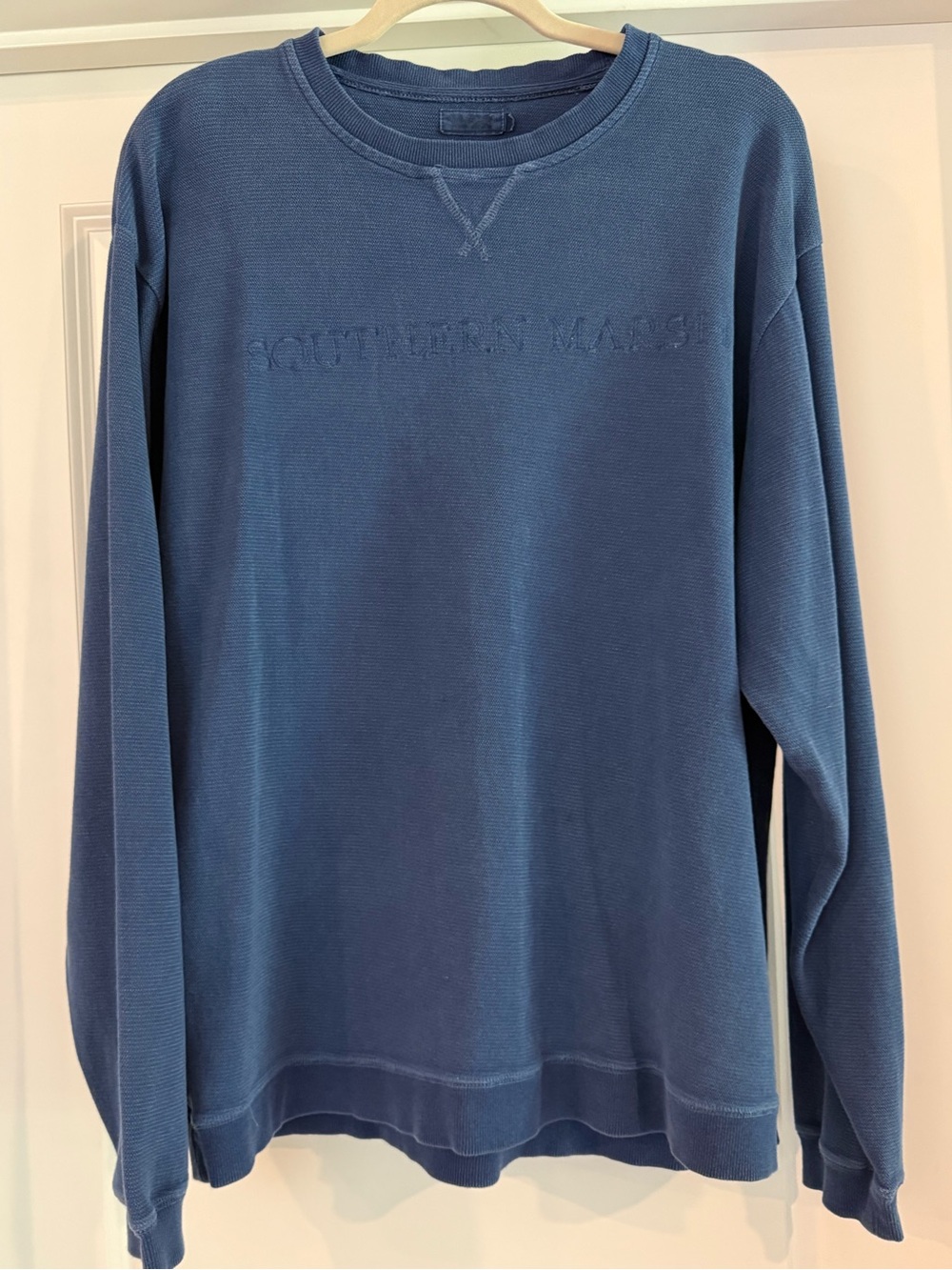 Southern Marsh Seawash Northshore Crewneck Sweatshirt Bluestone Size Medium